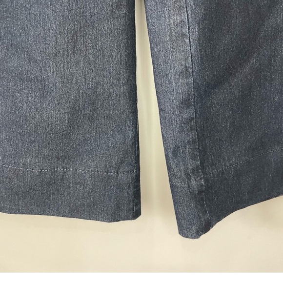 Lafayette 148 Morton Women's denim dark blue Wide-Leg Pants culotte size 14 - Picture 7 of 8